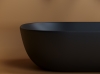 Раковина накладная CN6009MB Ceramica Nova Element, Чёрный Матовый