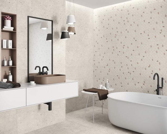 Настенная плитка APE Ceramica Ama Contract Avorio Rect 40x120