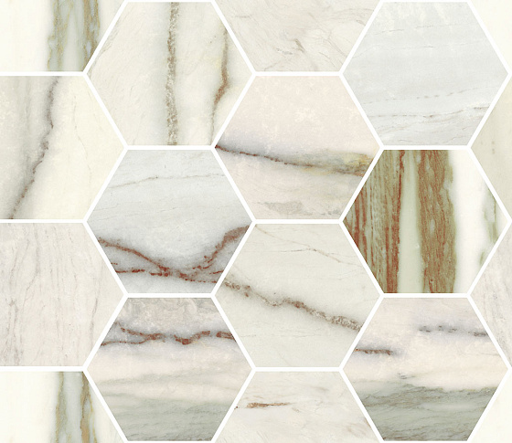 Мозаика Sant'Agostino Star Maxi Class Marble Emerald Krystal 30x64,5