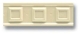 Бордюр SQ02 Ceramiche Grazia Boiserie Square Beige Craquele 6,5x20