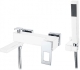 Смеситель для ванны 143-WCR Boheme Q White/Chrome, Белый/Хром, С ДУШЕВЫМ НАБОРОМ