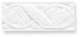 Бордюр GE01 Ceramiche Grazia Boiserie Gemme Bianco Matt. 8x20