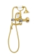 Смеситель для ванны 313-FL Boheme Flora Bronze, Бронза