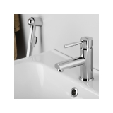 Смеситель для раковины 4108 WasserKraft Main 4100, Хром, С ГИГИЕНИЧЕСКОЙ ЛЕЙКОЙ