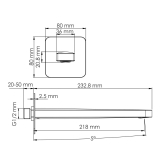 Смеситель встроенный A3151.268.270.271.087.103 WasserKraft Weida 3100, Хром, С ВНУТРЕННЕЙ ЧАСТЬЮ, С ДУШЕВЫМ НАБОРОМ
