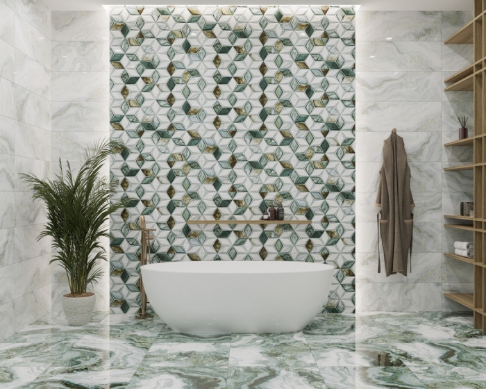 Настенная плитка Primavera Hypnose Малахит Decor 05 30x90