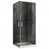 Душевой уголок 100x100 см Abber Schwarzer Diamant AG021005, Профиль Хром, Стекло Прозрачное, БЕЗ ПОДДОНА