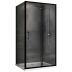Душевой уголок 70x120 см Abber Schwarzer Diamant AG30120B5-S70B5, Профиль Черный, Стекло Прозрачное, БЕЗ ПОДДОНА