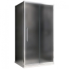 Душевой уголок 60x120 см Abber Schwarzer Diamant AG30120MH-S60M, Профиль Хром, Стекло Матовое, БЕЗ ПОДДОНА
