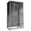 Душевой уголок 60x140 см Abber Schwarzer Diamant AG30140H-S60-S60, Профиль Хром, Стекло Прозрачное, БЕЗ ПОДДОНА