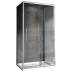 Душевой уголок 60x140 см Abber Schwarzer Diamant AG30140H-S60-S60, Профиль Хром, Стекло Прозрачное, БЕЗ ПОДДОНА