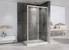 Душевой уголок 80x90 см Abber Sonnenstrand AG07090-S80, Профиль Хром, Стекло Прозрачное, БЕЗ ПОДДОНА