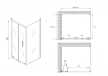 Душевой уголок 80x90 см Abber Sonnenstrand AG07090-S80, Профиль Хром, Стекло Прозрачное, БЕЗ ПОДДОНА