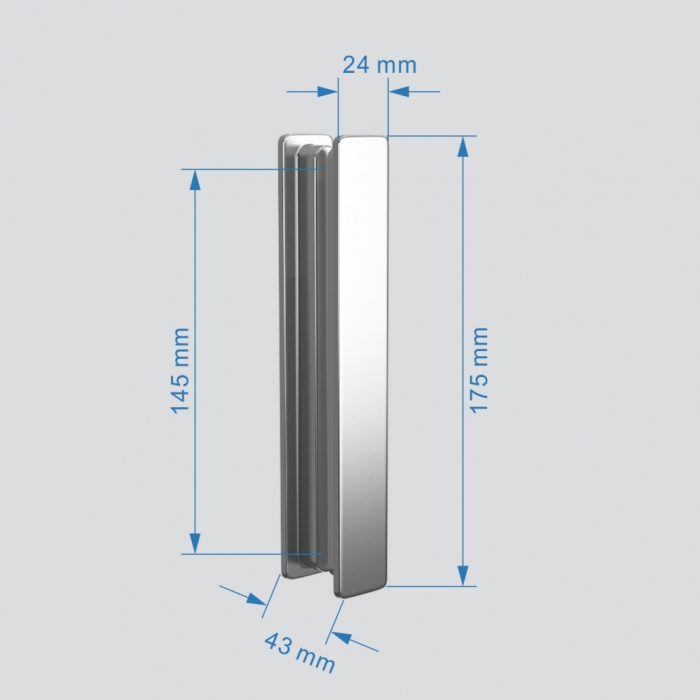 Душевой уголок 90x110 см Abber Sonnenstrand AG07110-S90, Профиль Хром, Стекло Прозрачное, БЕЗ ПОДДОНА
