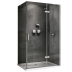 Душевой уголок 100x90 см Abber Zart AG08090-S101, Профиль Хром, Стекло Прозрачное, БЕЗ ПОДДОНА