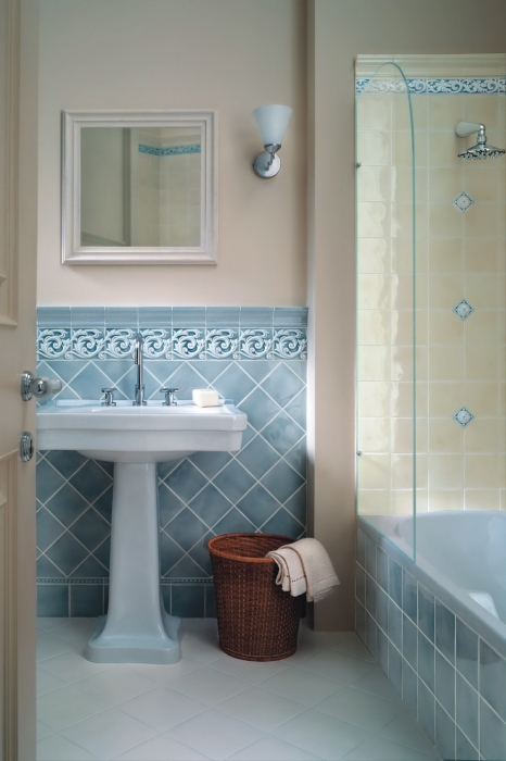 Бордюр LIB200 Ceramiche Grazia Essenze Liberty Primula 6,5x13