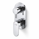 Смеситель встроенный 5871 WasserKraft Dinkel 5800, Хром, С ВНУТРЕННЕЙ ЧАСТЬЮ
