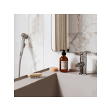 Смеситель для раковины 4108 WasserKraft Main 4100, Хром, С ГИГИЕНИЧЕСКОЙ ЛЕЙКОЙ