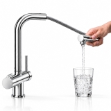 Смеситель для кухни A8917 WasserKraft, Хром, С КАНАЛОМ ДЛЯ ФИЛЬТРОВАННОЙ ВОДЫ, С ВЫДВИЖНЫМ ИЗЛИВОМ