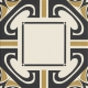 Декор AHD52 Ceramiche Grazia Althaus Dresda Nero/Ocra 20x20