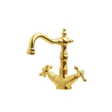 Смеситель для раковины высокий 292 Boheme Tradizionale Oro Gold, Золото
