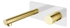 Смеситель для раковины встраиваемый 125-WG Boheme Stick White/Gold, Белый/Золото, C РУЧКОЙ DIAMOND И ВНУТРЕННЕЙ ЧАСТЬЮ