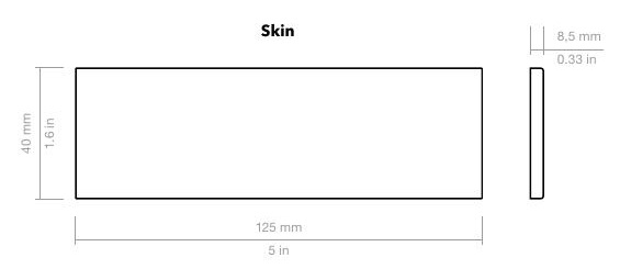 Настенная плитка 135299 WOW Skin Moss Gloss 4x12,5