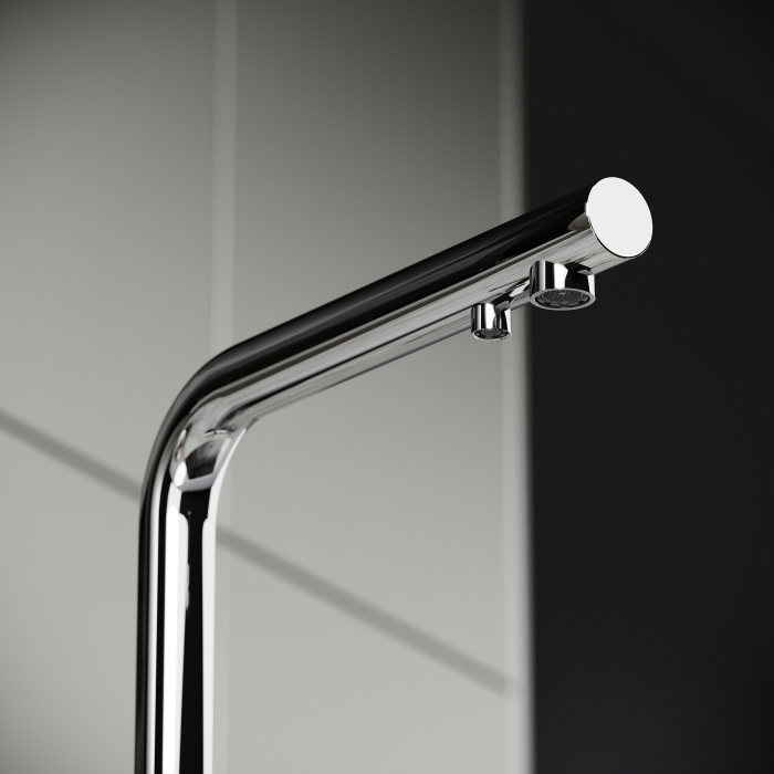 Смеситель для кухни SC4014CH Sancos Foster, Хром, С КАНАЛОМ ДЛЯ ФИЛЬТРОВАННОЙ ВОДЫ