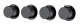 Смеситель встроенный термостатический 124-T-5-B.1 Boheme Stick Black, Черный, С РУЧКОЙ DIAMOND
