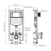 Инсталляция для унитаза WasserKraft Vils 56 56TLT.010.ME.CH03