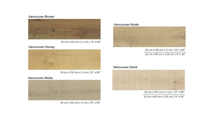 Керамогранит Porcelanosa Vancouver Moka 23x150