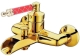 Смеситель для ванны 213-MR-R Boheme Vogue Gold, Золото/Красный, С РУЧКОЙ MURANO RUBY