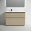Тумба напольная под раковину левая FL120FLCP Sancos Folk Floor 1195х445х500, Капучино, БЕЗ РАКОВИНЫ