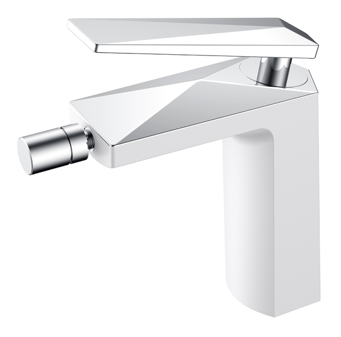 Смеситель для биде 376-W Boheme Venturo White/Chrome, Белый/Хром, БЕЗ ДОННОГО КЛАПАНА