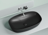 Раковина овальная накладная CN6049MB Ceramica Nova Element, Черный Матовый