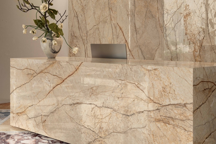 Керамогранит Versace Harmony Desert Storm Lux 3D 120x280