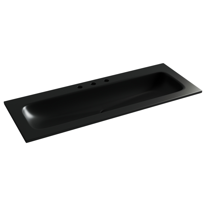 Раковина накладная мебельная CN7024MB Ceramica Nova Grace, Черный Матовый, 3 ОТВЕРСТИЯ ПОД СМЕСИТЕЛЬ