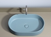 Раковина овальная накладная CN6048ML Ceramica Nova Element, Голубой Матовый