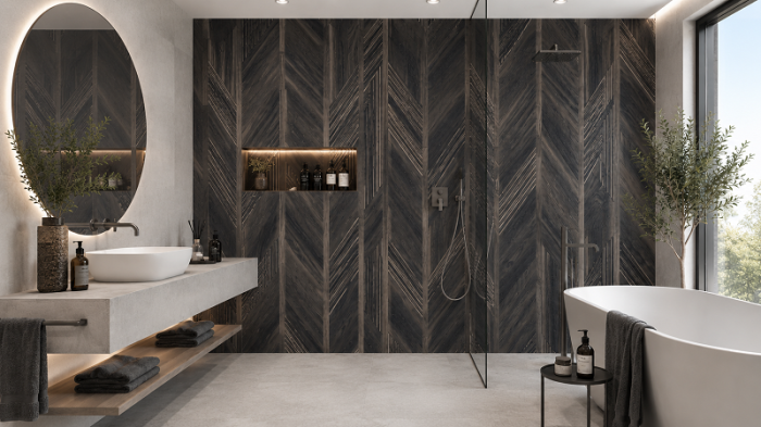 Керамогранит Infinity Ceramica Hazzel Wood Black Matt 60x120