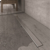 Душевой лоток Berges водосток C1 Norma 500, матовый хром, S-сифон D50 H60 боковой
