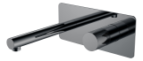 Смеситель для раковины встраиваемый 125-SGM.3 Boheme Stick Shine Gun Metal, Графит Глянец, C РУЧКОЙ LINEA И ВНУТРЕННЕЙ ЧАСТЬ