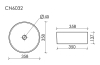 Раковина накладная CN6032 Ceramica Nova Element, Белый