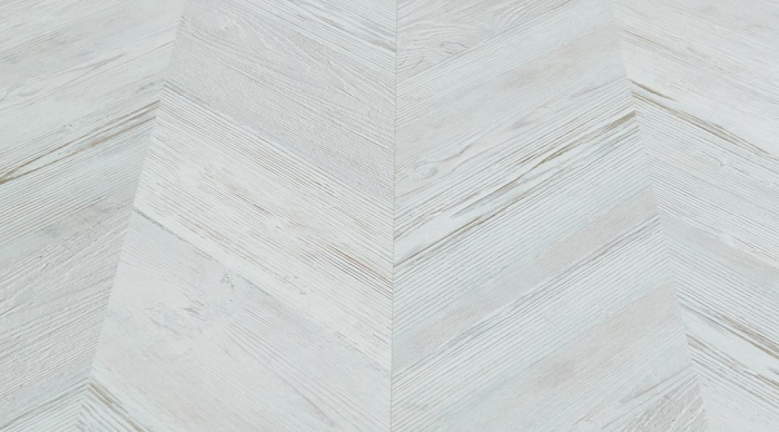 Клеевой пробковый пол Corkstyle Chevron White