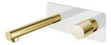 Смеситель для раковины встраиваемый 125-WG.2 Boheme Stick White/Gold, Белый/Золото, С РУЧКОЙ TOUCH И ВНУТРЕННЕЙ ЧАСТЬЮ