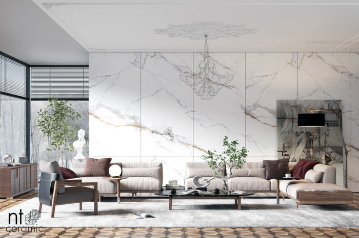Керамогранит NT Ceramic Atlas Wide Carrara Gold Matt 120x240