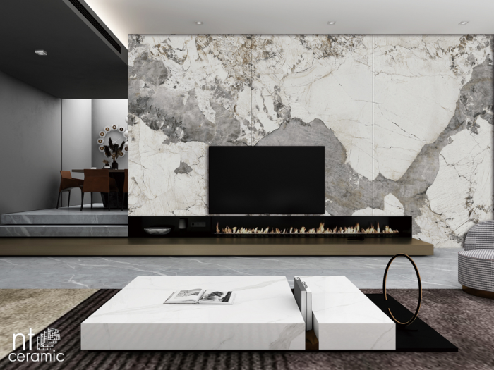 Керамогранит NT Ceramic Atlas Wide Calacatta Black 120x240