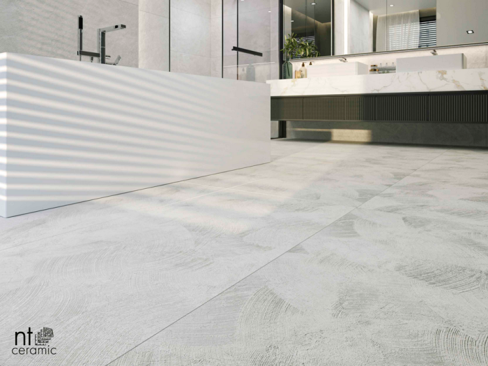 Керамогранит NT Ceramic Cemento Concept White Carving 60x120