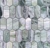 Мозаика LeeDo Pietrine Hexagonal Onice Verde Oliva Pol Long Hex (3,8x8,6) 27,8x30,4