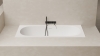 Ванна встраиваемая 170x75 Salini Ornella Axis Kit 103513G, искусственный камень S-Sense, Белый, С СЛИВОМ-ПЕРЕЛИВОМ