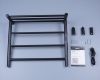 Полотенцесушитель 60x50 электрический AH4614MB Abber Standard, Черный матовый, С ПОЛКОЙ